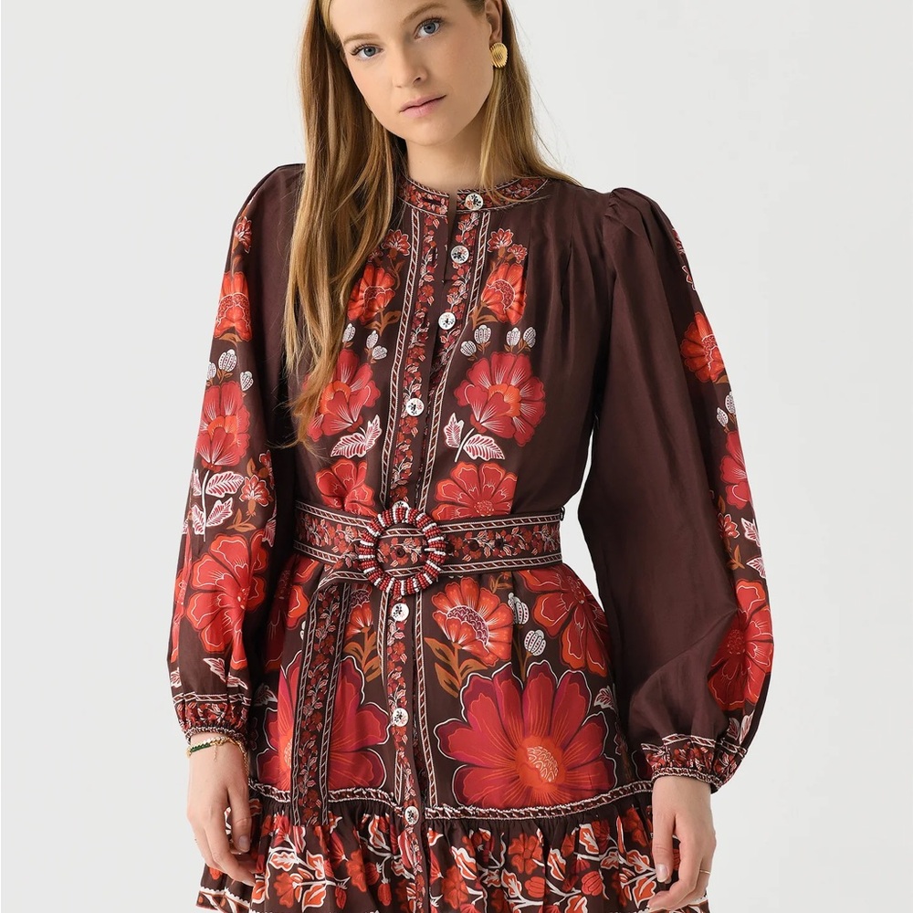 Farm Rio Gigi Tapestry mini dress SMALL